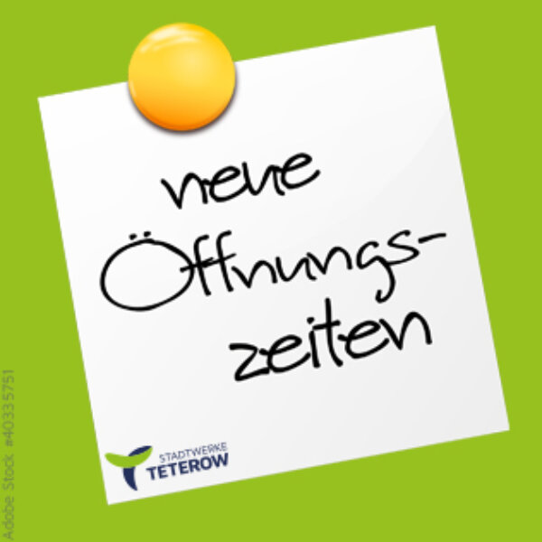 Stadtwerke Teterow Öffnungszeiten KSC