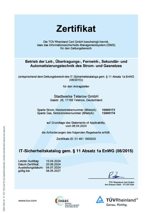 ISMS Zertifikat